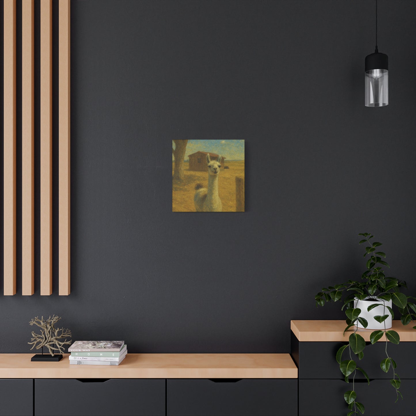 Llama Artwork Canvas Print, Unique Home Decor, Wall Art for Animal Lovers, Canvas Wall Art, Gift for Nature Enthusiasts
