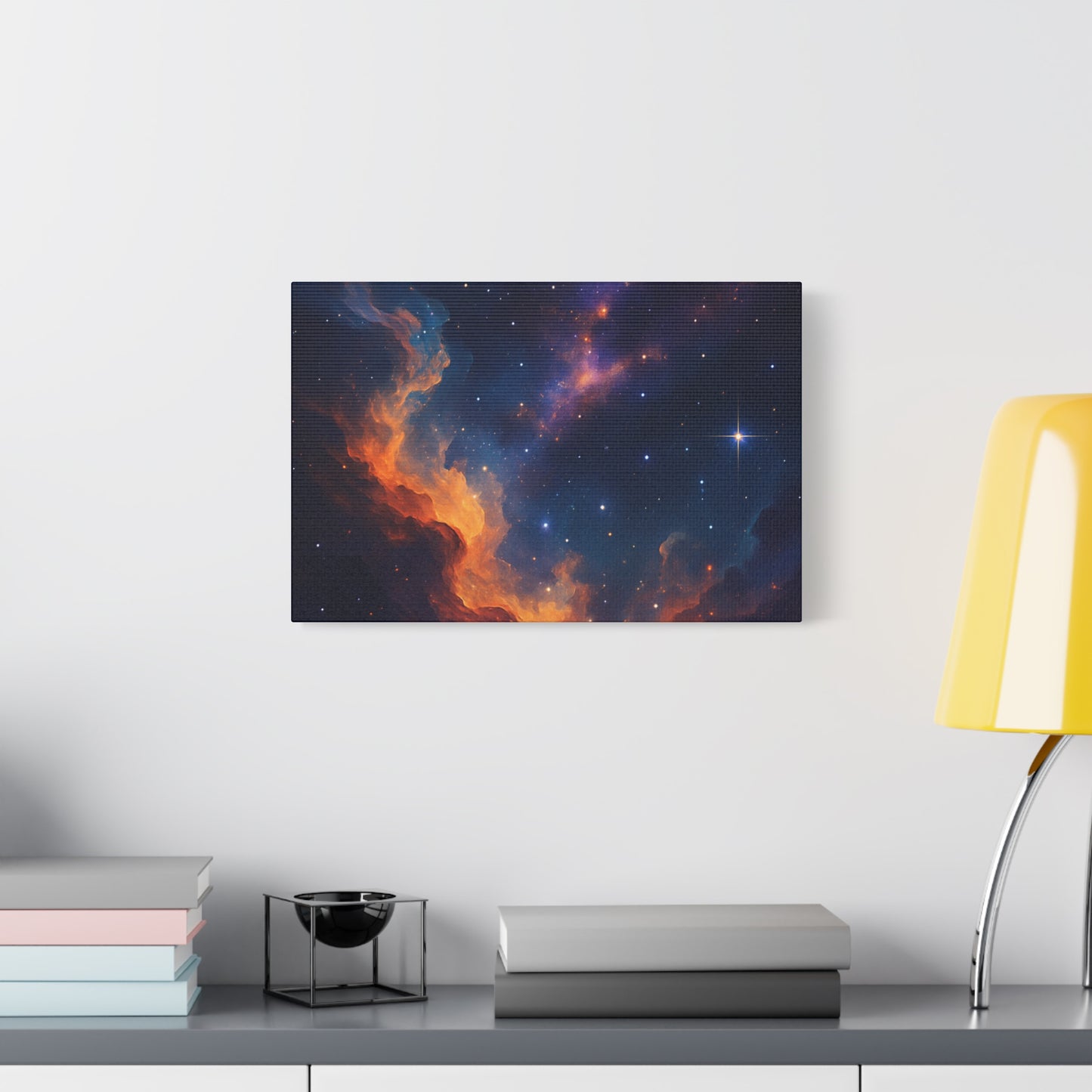 Stellar Flame – Nebula Canvas Art