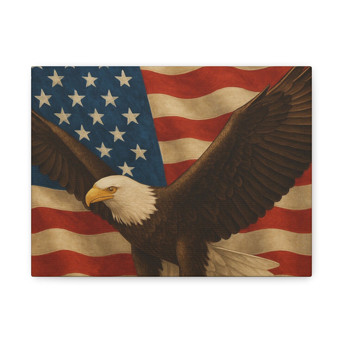 American Eagle Canvas Wall Art, Patriotic Home Decor, Stretched Artwork for Veterans, Independence Day Gift, 12x16 Inch Canvas, [...]