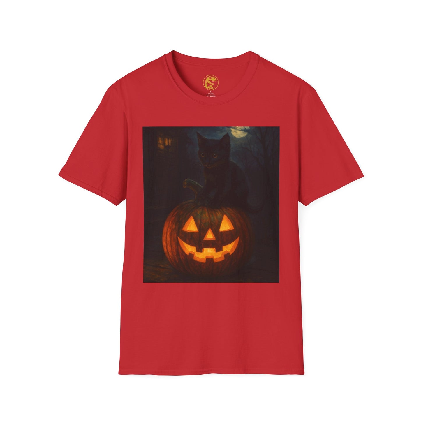 Halloween Cat & Pumpkin T-Shirt | Fall Shirt, Unisex Tee, Halloween Costume, Autumn Apparel, Spooky Gift