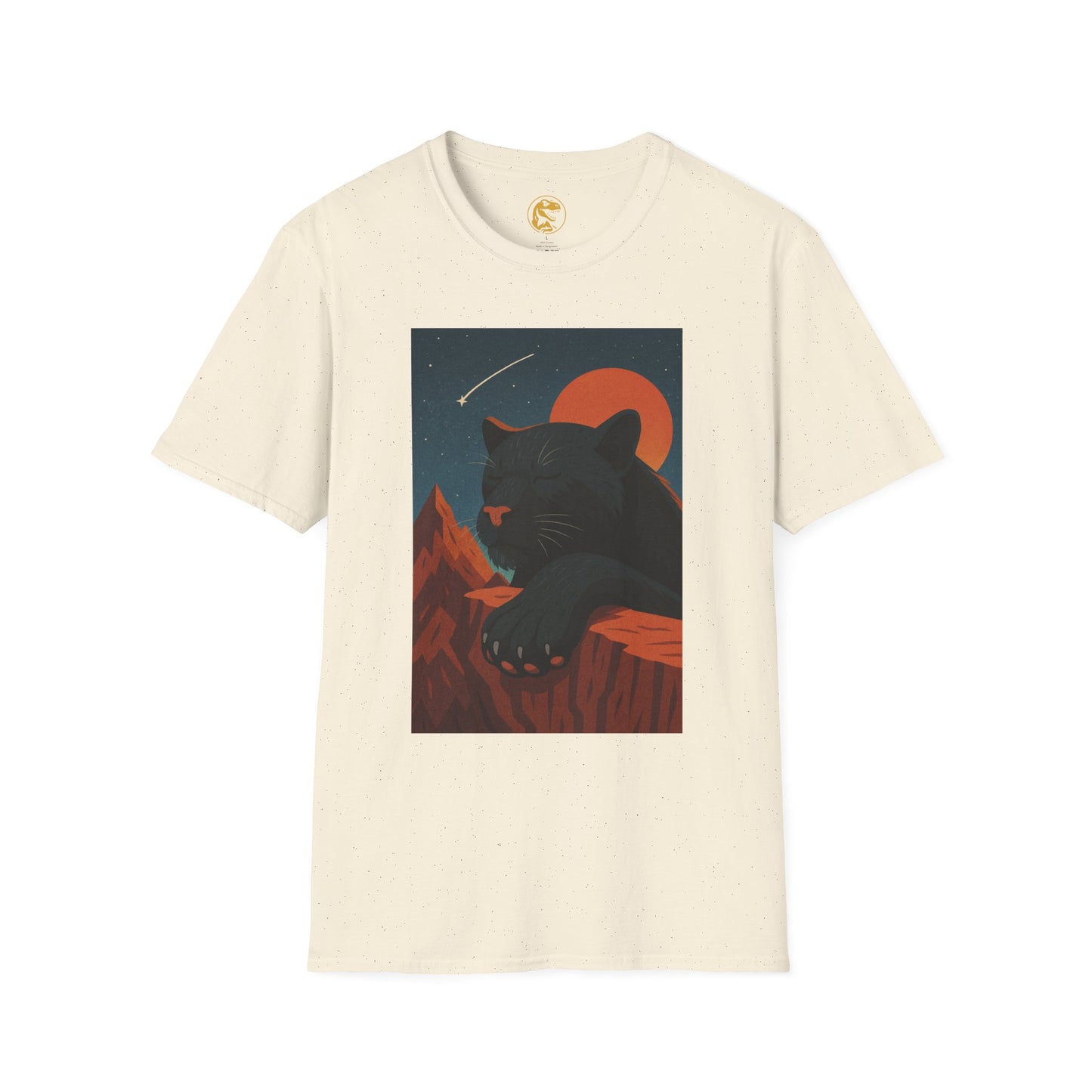 Midnight Panther T-Shirt, Unisex Tee, Nature Lover Gift, Casual Wear, Graphic Shirt, Animal Lover Apparel