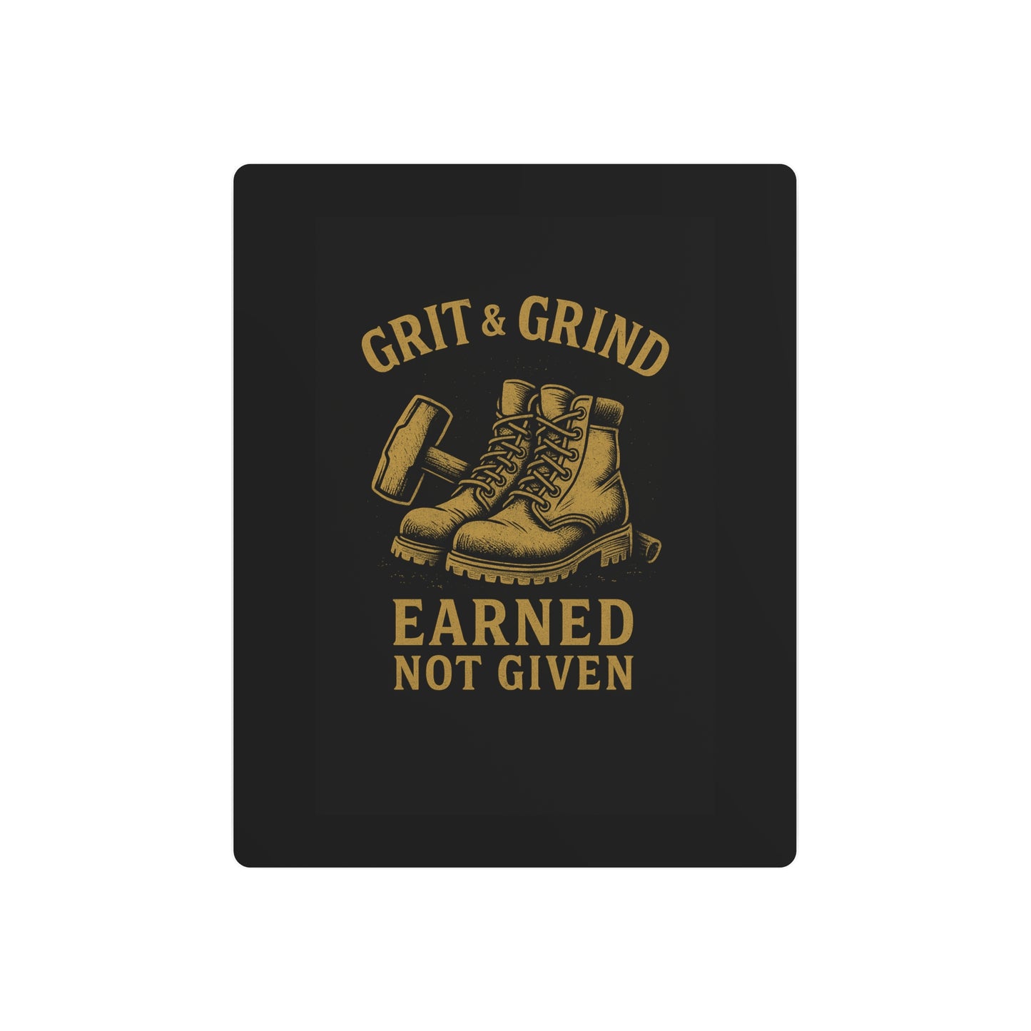 Grit & Grind Metal Art Sign