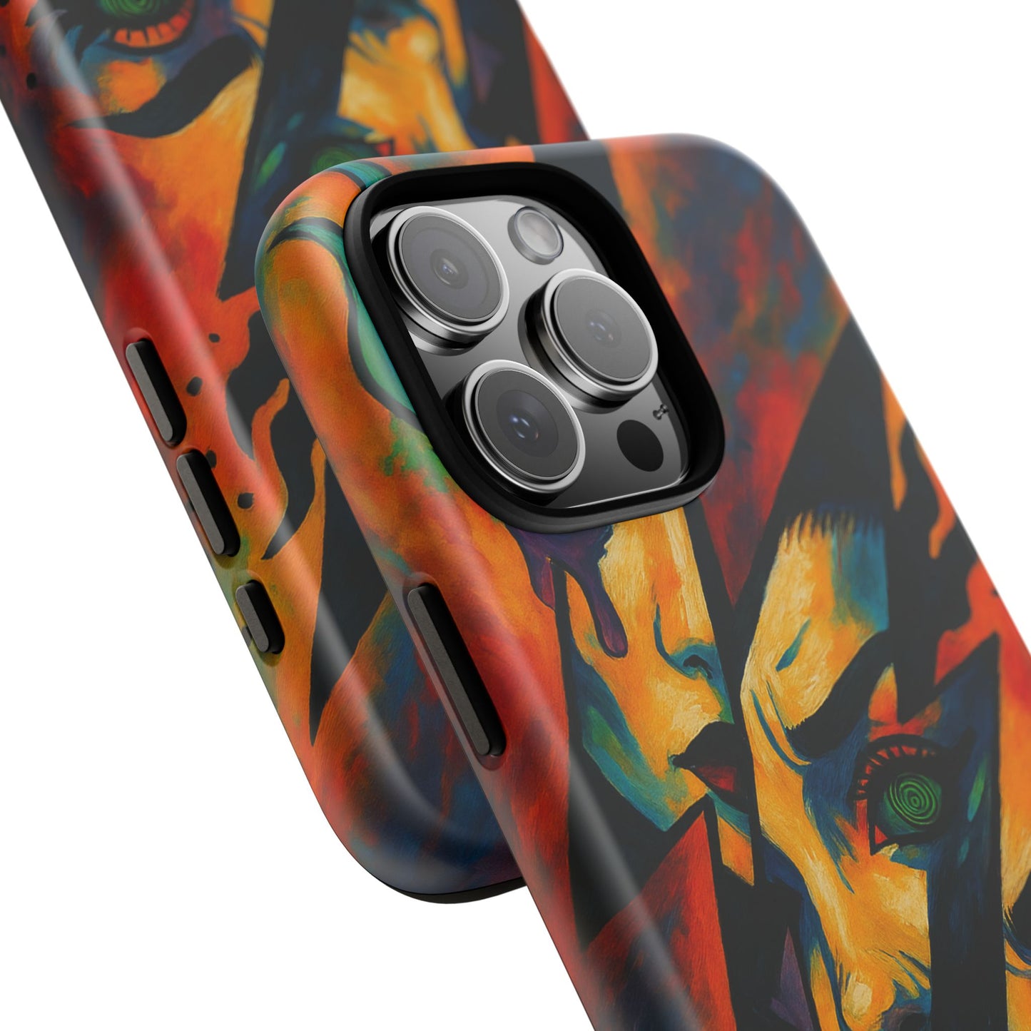 Vibrant Phone Case with Edgy Art, Tough Cases for Trendsetters, Unique Gift for Art Lovers, Colorful Phone Accessory, Protection and Style