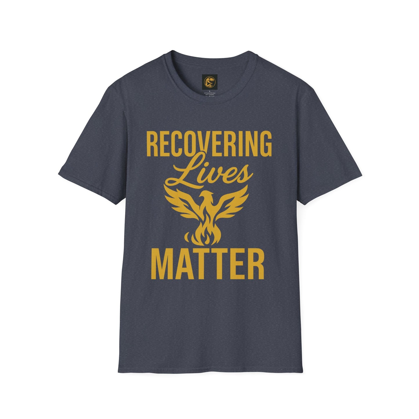 Recovering Lives Matter T-Shirt | Unisex Softstyle Tee | Recovery Support | Inspirational Apparel | Gift for Sober Friends | Self-Care Wear