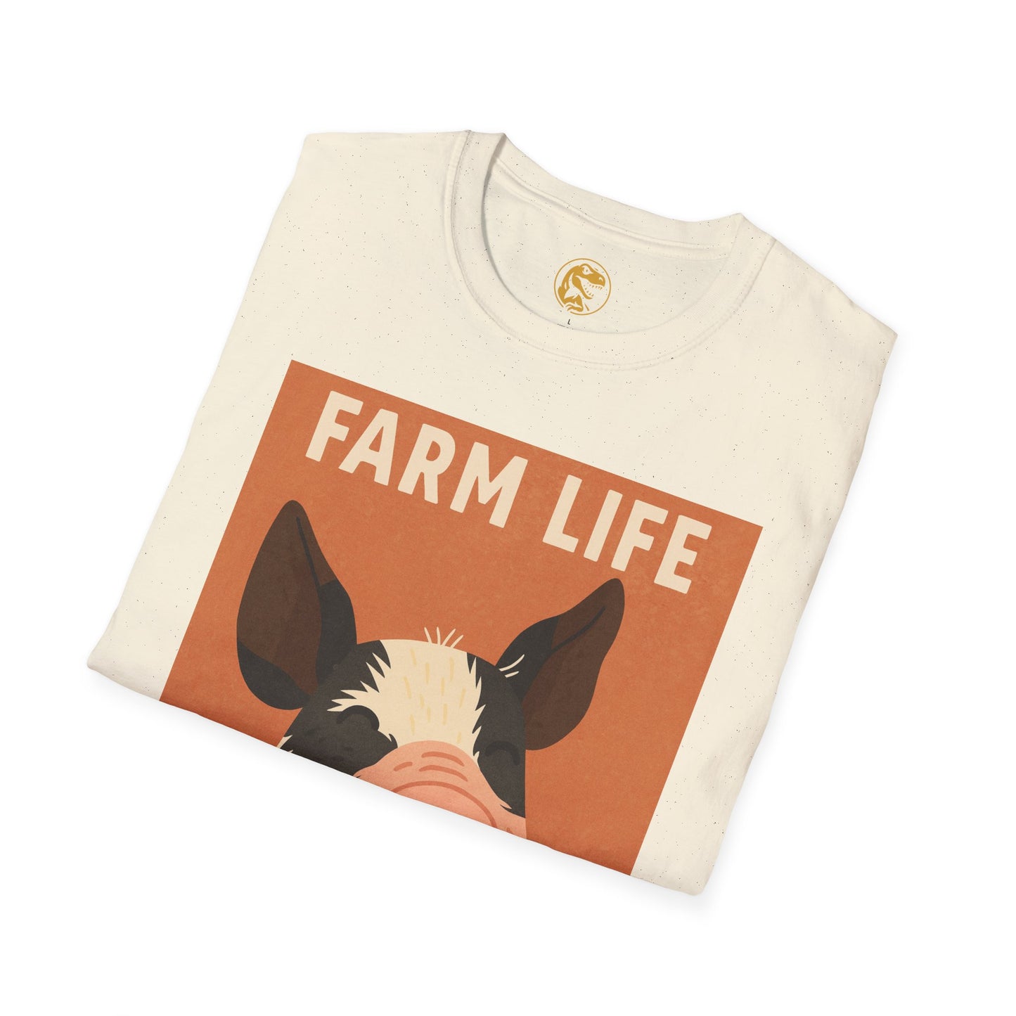Farm Life pig Unisex Soft style T-Shirt, Casual Farm Tee, Cute Pig Graphic Shirt, Animal Lover Gift, Farm house Apparel