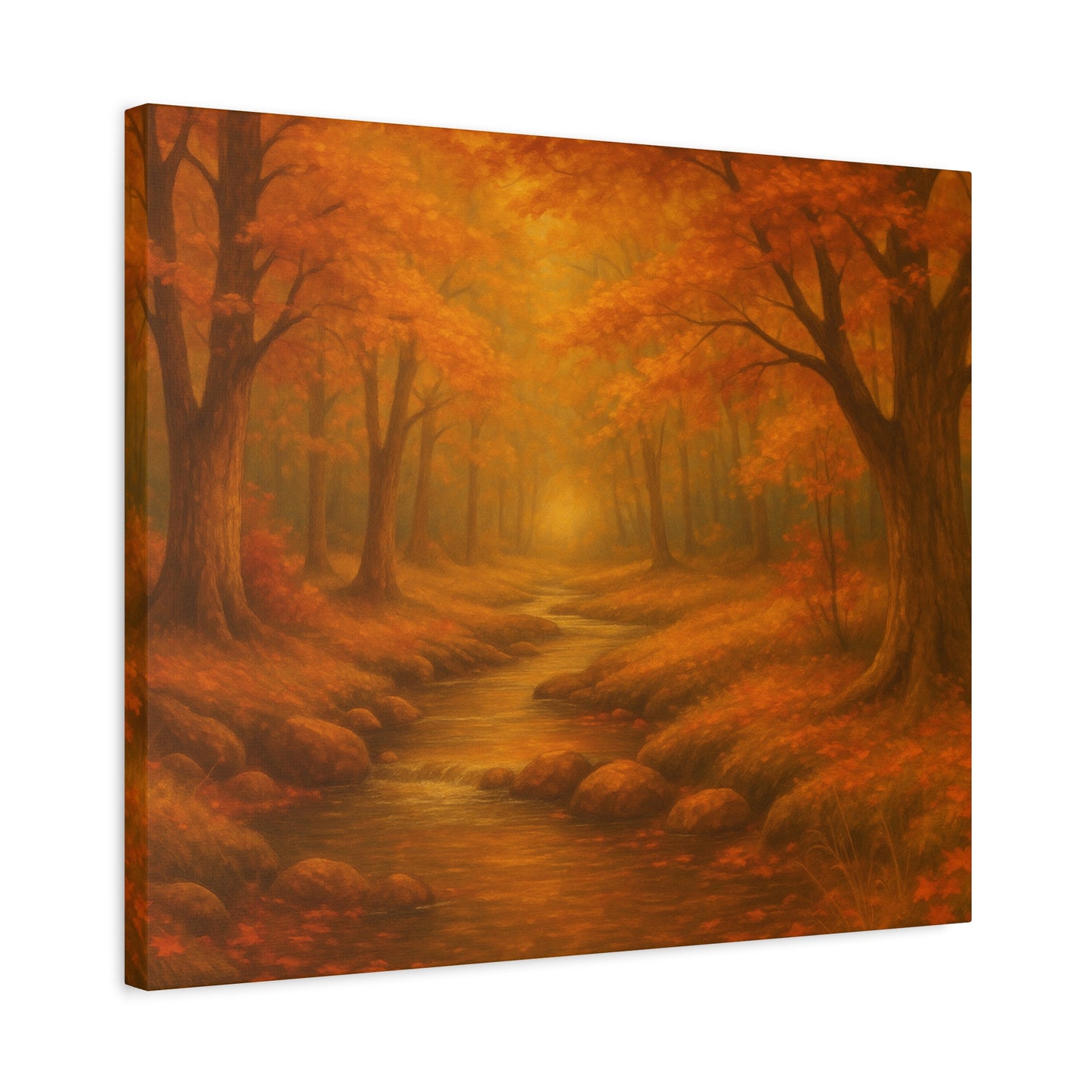 Autumn Landscape Canvas Print, Cozy Home Decor, Fall Wall Art, Nature Inspired Gift, Thanksgiving Decoration