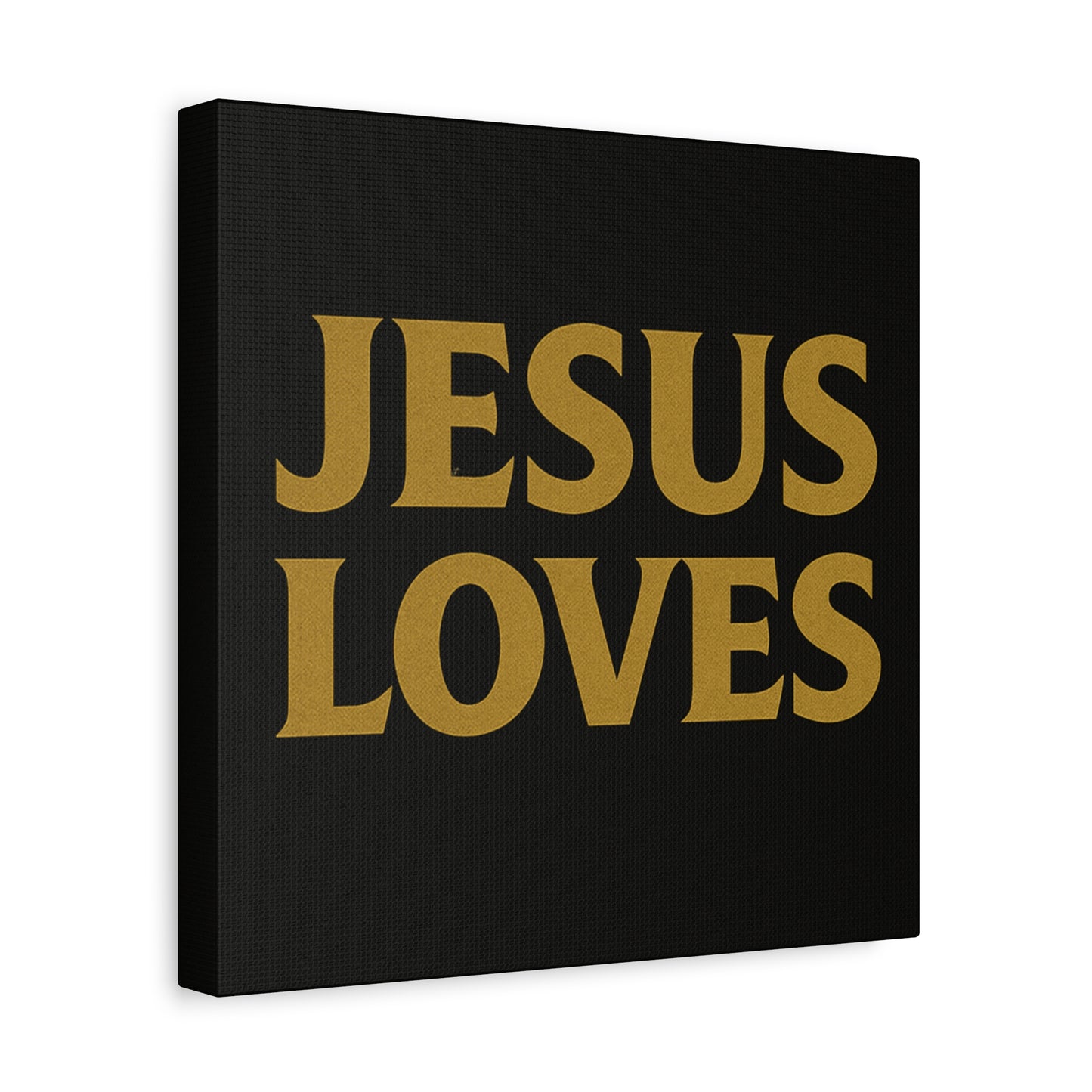 Jesus Loves Canvas Wall Art, Inspirational Home Decor, Faith-Based Gift for Christians, Religious Wall Decor