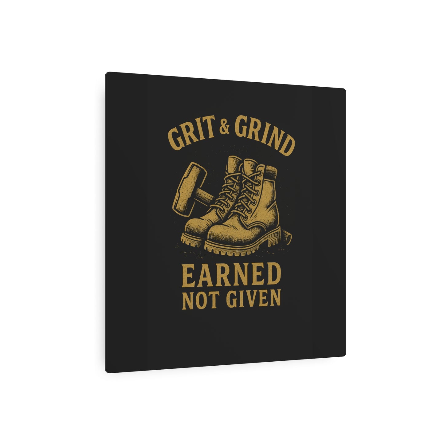 Grit & Grind Metal Art Sign