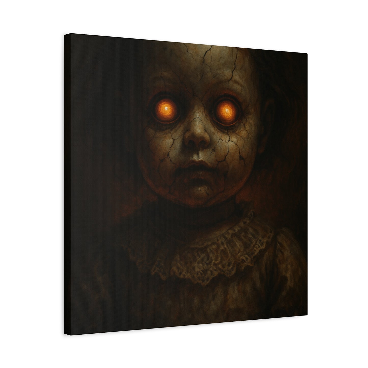 Eerie Artwork Canvas, Horror Decor, Creepy Wall Art, Spooky Gift, Haunted Home Decoration