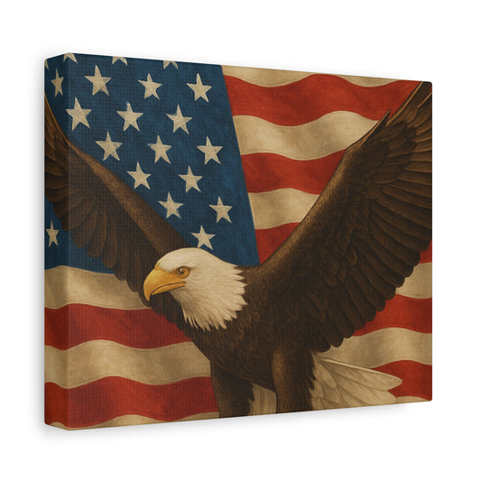 American Eagle Canvas Wall Art, Patriotic Home Decor, Stretched Artwork for Veterans, Independence Day Gift, 12x16 Inch Canvas, [...]