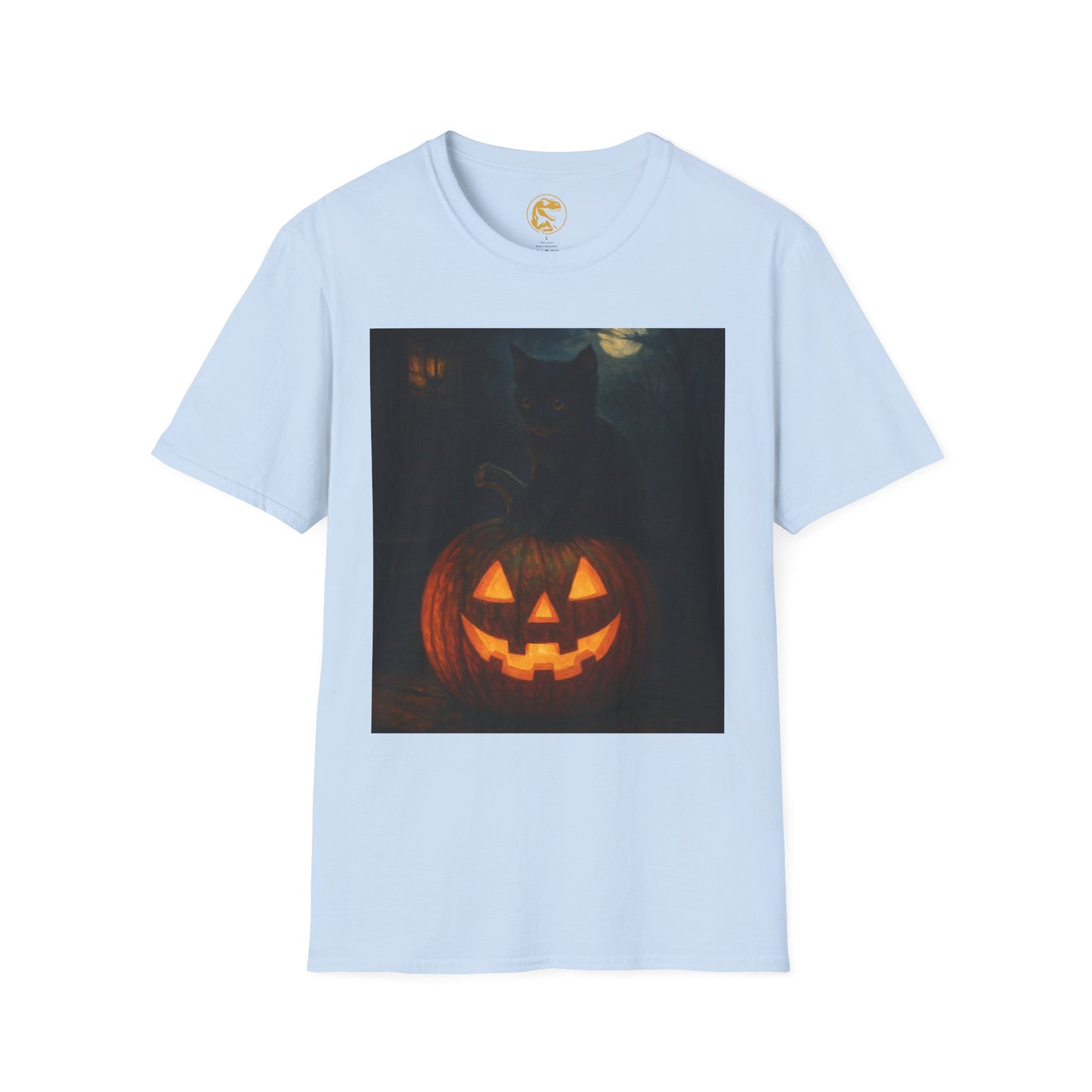 Halloween Cat & Pumpkin T-Shirt | Fall Shirt, Unisex Tee, Halloween Costume, Autumn Apparel, Spooky Gift