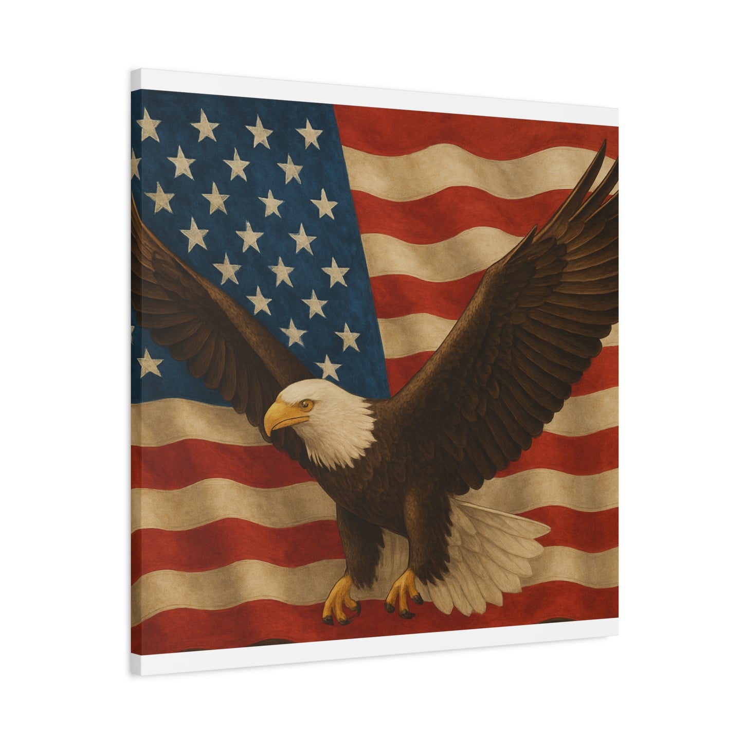 American Eagle Canvas Wall Art, Patriotic Home Decor, Stretched Artwork for Veterans, Independence Day Gift, 12x16 Inch Canvas, [...]