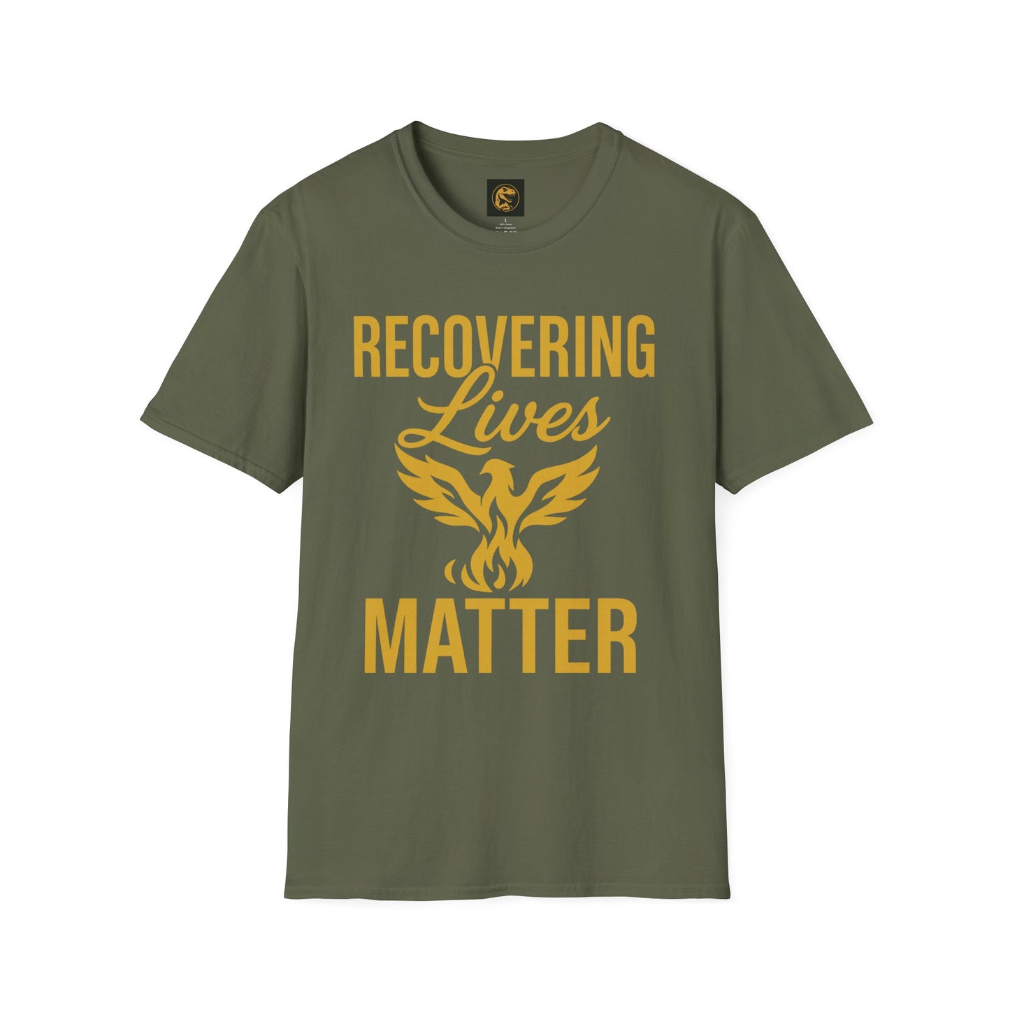 Recovering Lives Matter T-Shirt | Unisex Softstyle Tee | Recovery Support | Inspirational Apparel | Gift for Sober Friends | Self-Care Wear
