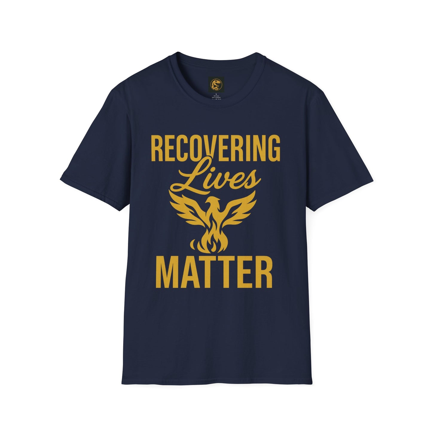 Recovering Lives Matter T-Shirt | Unisex Softstyle Tee | Recovery Support | Inspirational Apparel | Gift for Sober Friends | Self-Care Wear